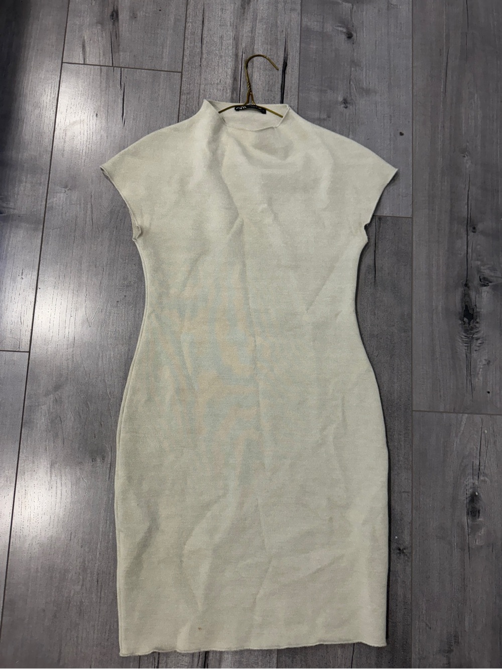 Zara Mockneck Knit Mini Dress